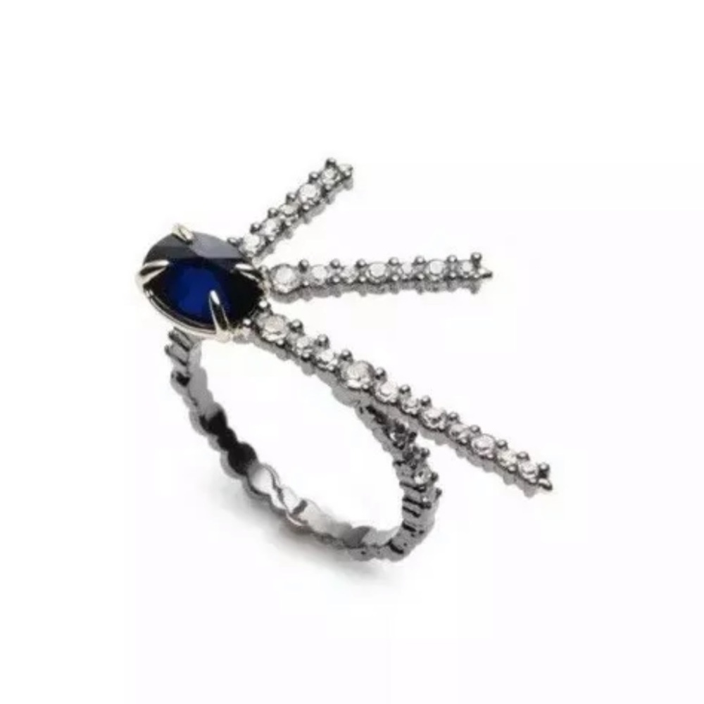 ALEXIS BITTAR Crystal Encrusted Ring Size 7 NEW